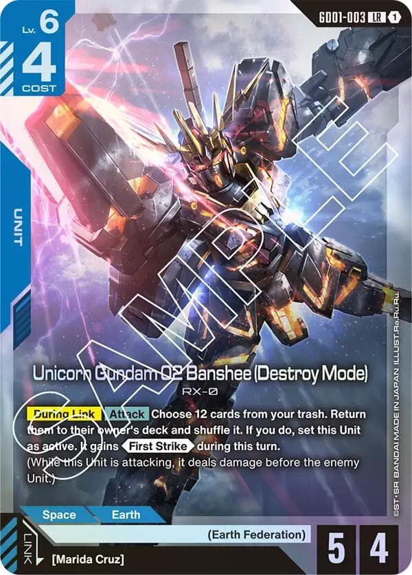 Unicorn Gundam 02 Banshee (Destroy Mode) — Newtype Rising card