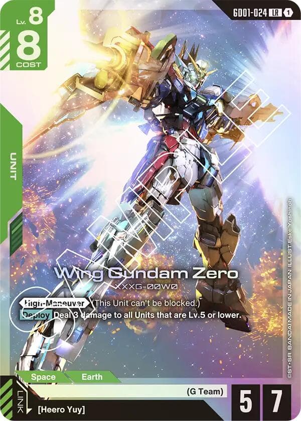Wing Gundam Zero — Newtype Rising card