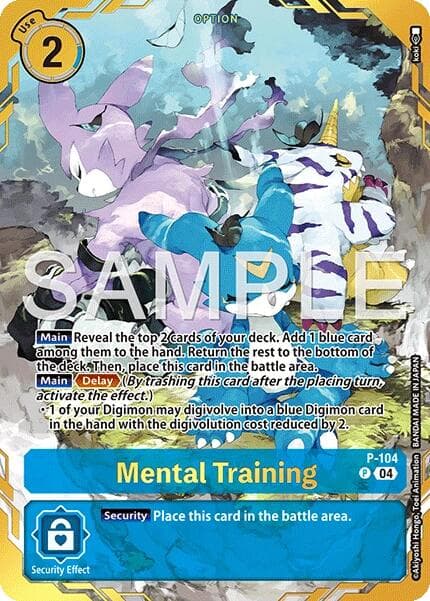 Mental Training (Premium Card Collection -Digimon Training Set-) — Digimon Promotion Cards card