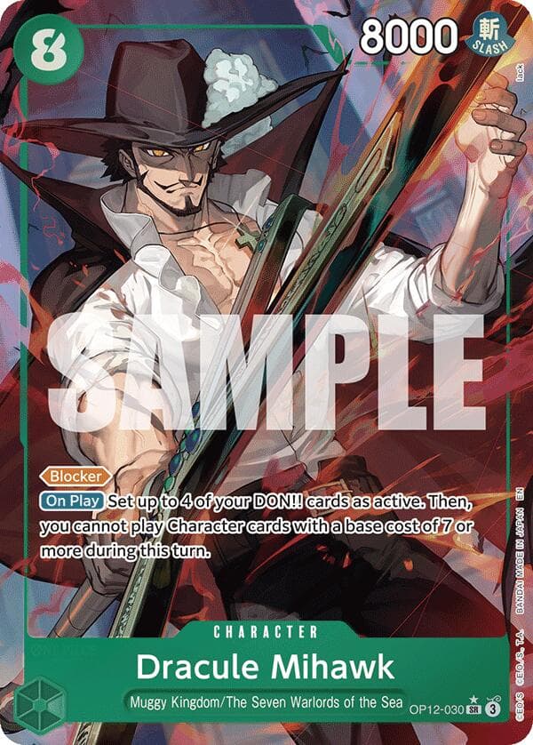 Dracule Mihawk (Alternate Art) — Legacy of the Master card