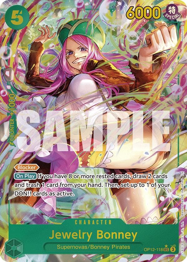 Jewelry Bonney (118) (Alternate Art) — Legacy of the Master card