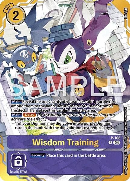 Wisdom Training (Premium Card Collection -Digimon Training Set-) — Digimon Promotion Cards card
