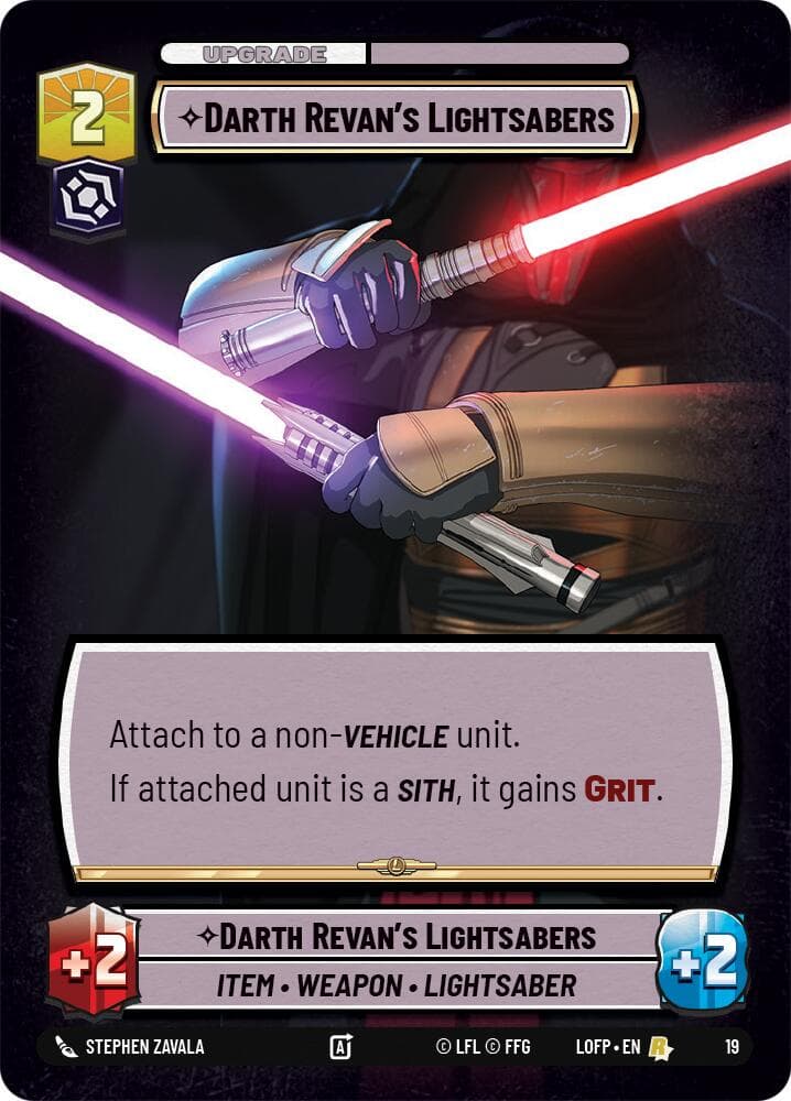 Darth Revan's Lightsabers — Organized Play Promos card