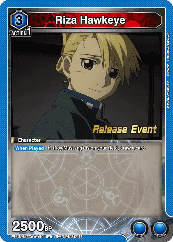 Riza Hawkeye (049) — UE09BT: FULLMETAL ALCHEMIST Release Event Cards card