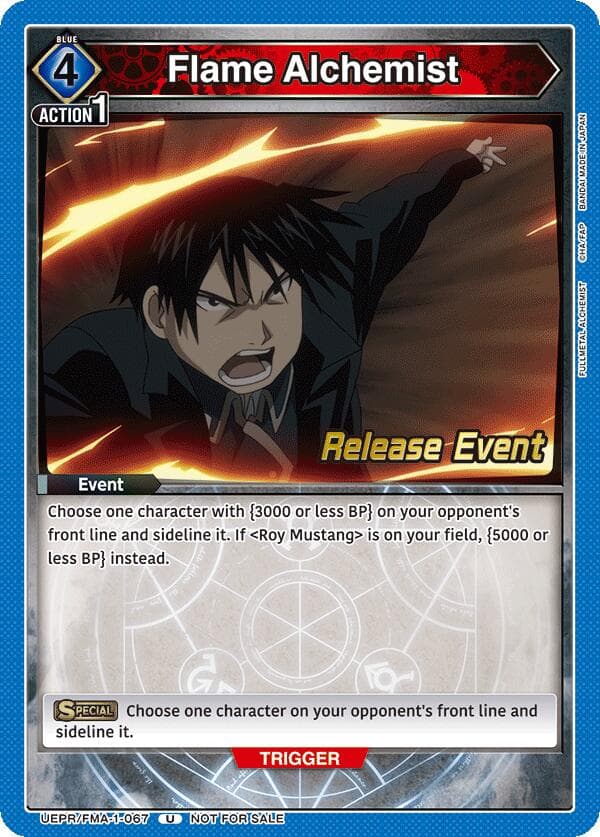 Flame Alchemist — UE09BT: FULLMETAL ALCHEMIST Release Event Cards card