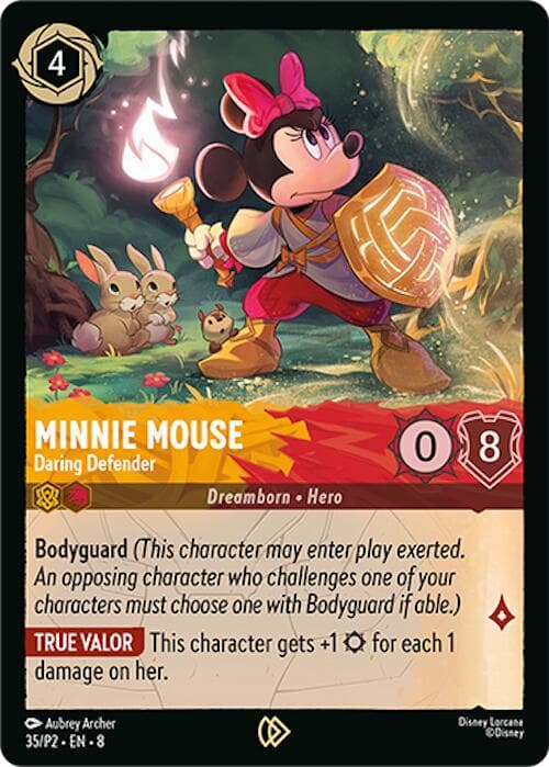 Minnie Mouse - Daring Defender — Disney Lorcana Promo Cards card