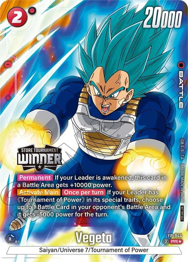 Vegeta - FP-044 (Tournament Pack -Winner- 07) — Tournament and Championship Promos card