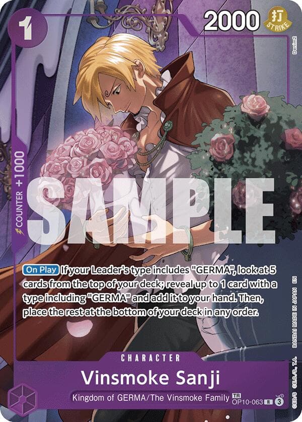 Vinsmoke Sanji (TR) — Legacy of the Master card