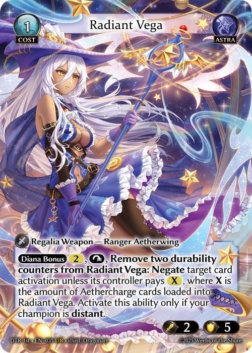 Radiant Vega — Distorted Reflections card