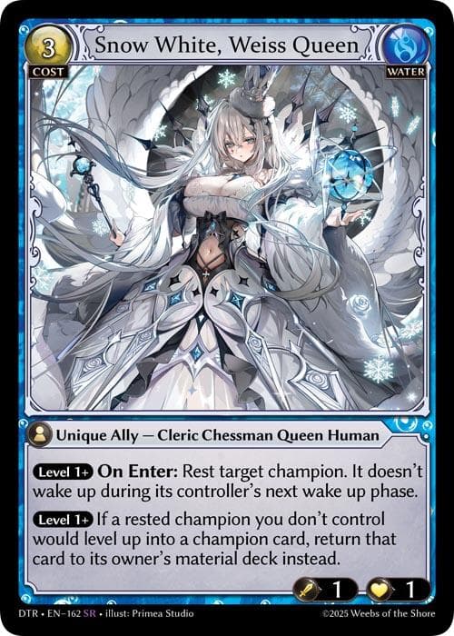 Snow White, Weiss Queen — Distorted Reflections card