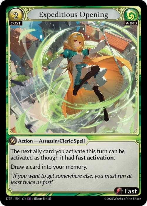 Expeditious Opening — Distorted Reflections card