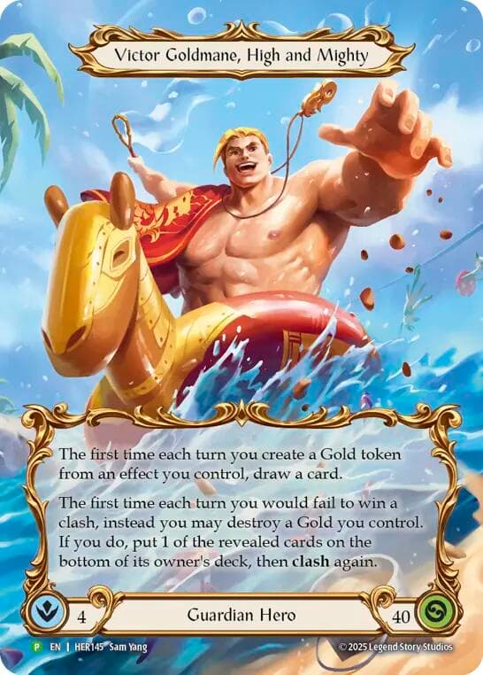 Victor Goldmane, High and Mighty - HER145 — Flesh and Blood: Promo Cards card
