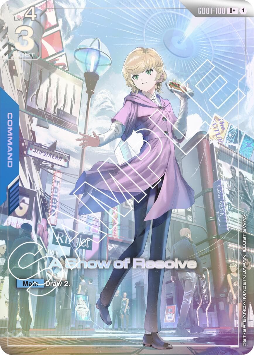 A Show of Resolve (U+) — Newtype Rising card