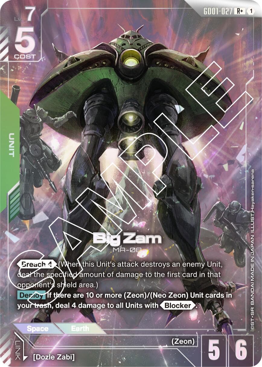 Big Zam (R+) — Newtype Rising card