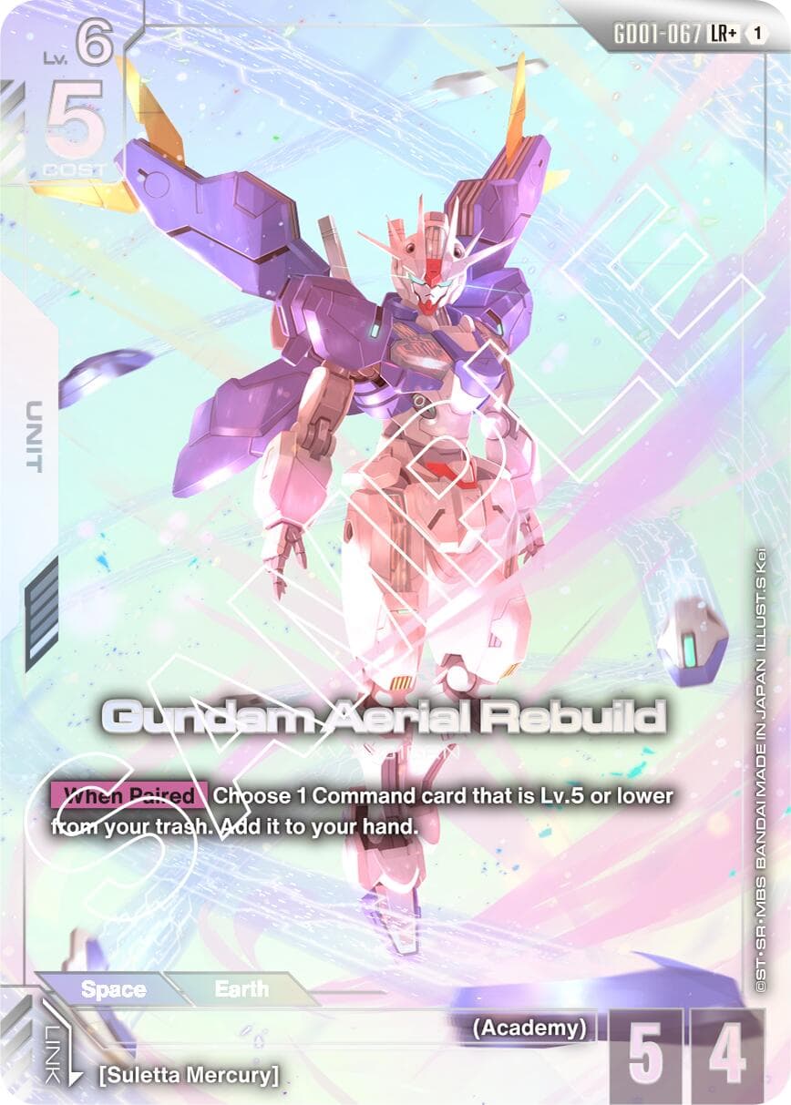 Gundam Aerial Rebuild (LR+) — Newtype Rising card