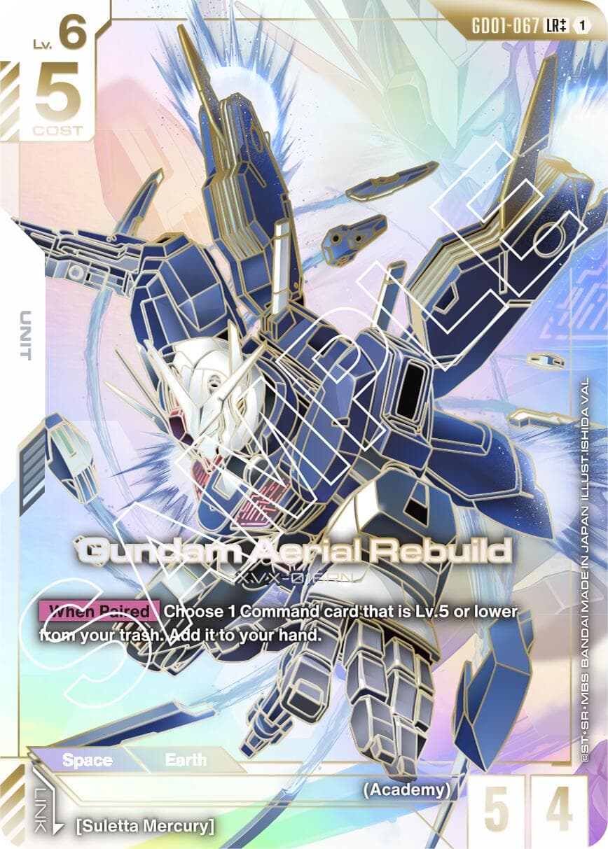 Gundam Aerial Rebuild (LR++) — Newtype Rising card