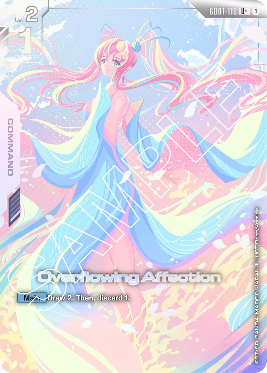 Overflowing Affection (U+) — Newtype Rising card