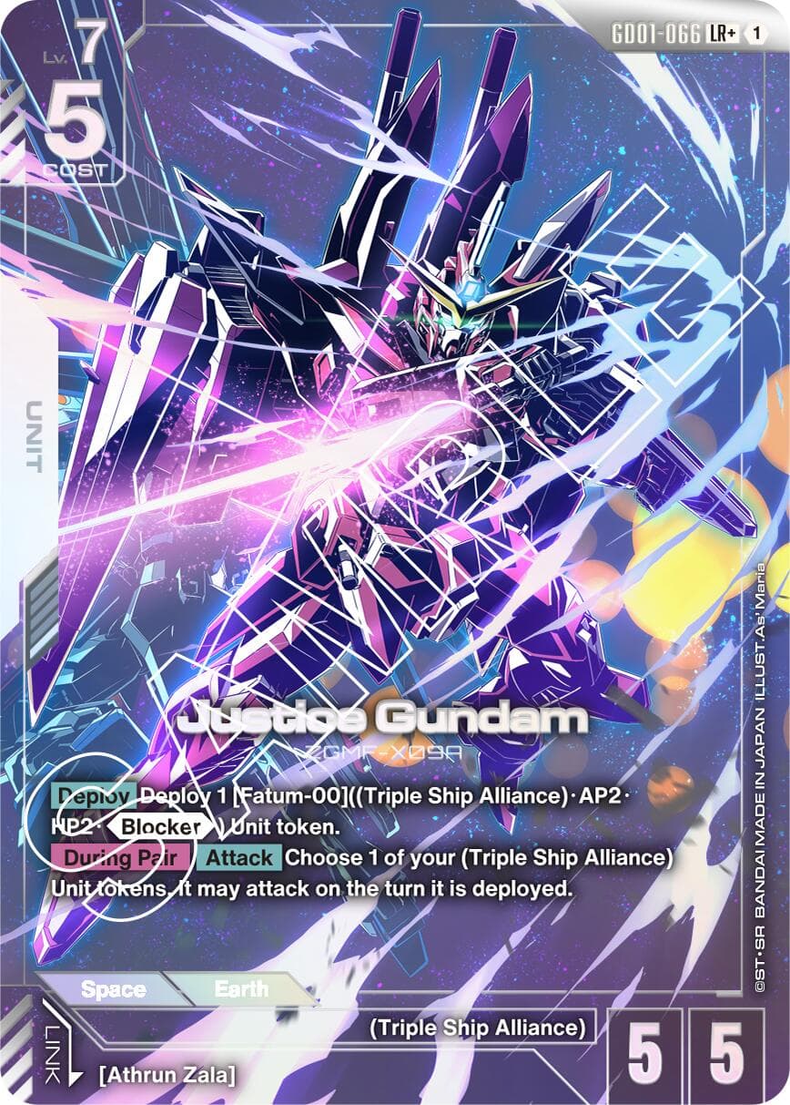 Justice Gundam (LR+) — Newtype Rising card