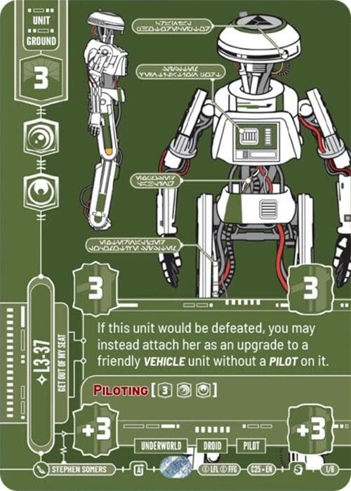 L3-37 - Get Out Of My Seat — 2025 Convention Exclusive card