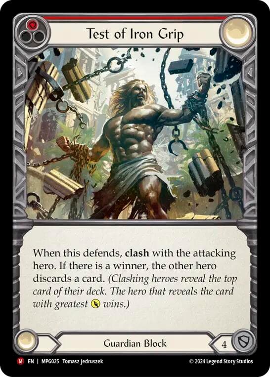 Test of Iron Grip — Mastery Pack Guardian card