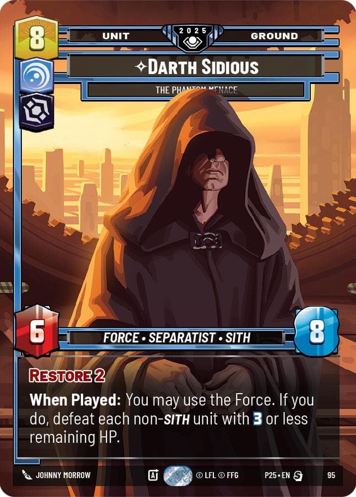 Darth Sidious - The Phantom Menace — Organized Play Promos card