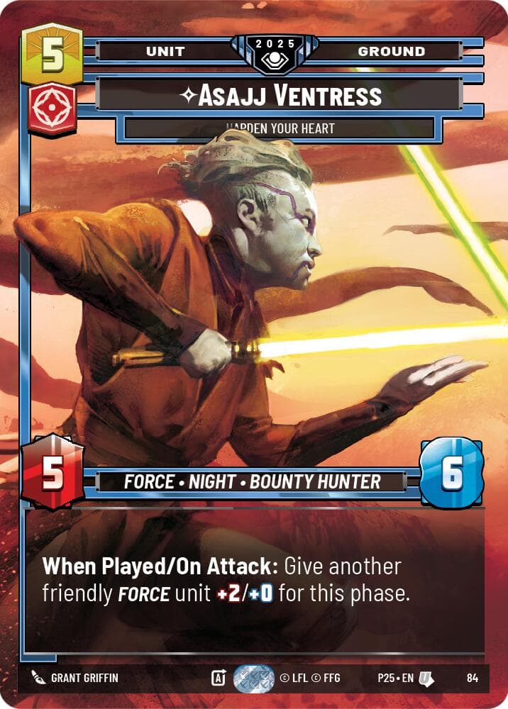 Asajj Ventress - Harden Your Heart — Organized Play Promos card