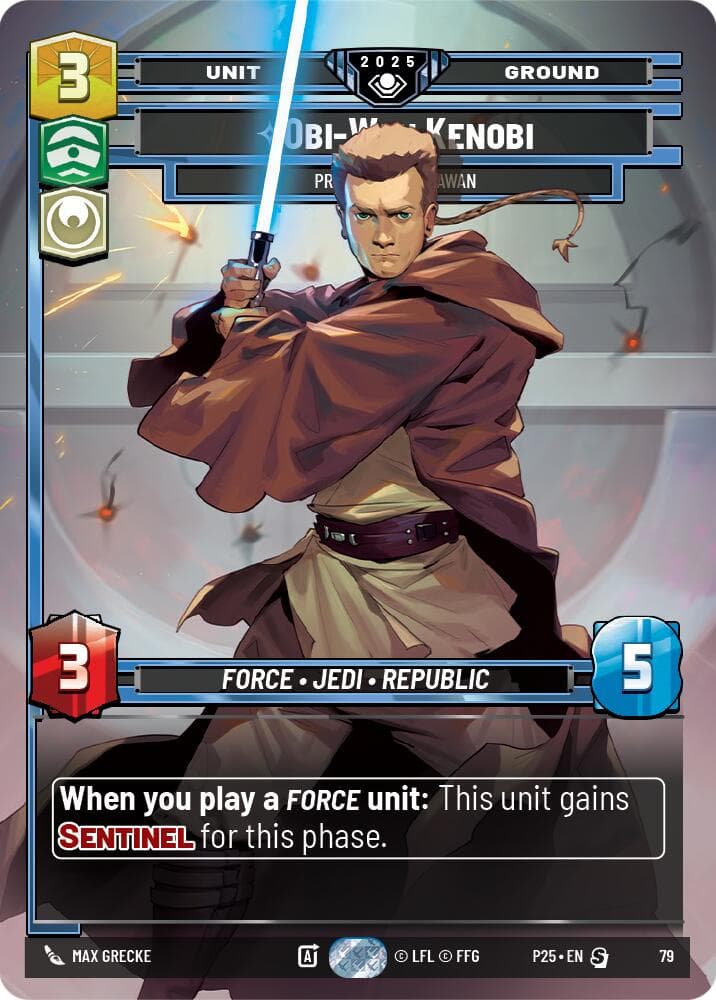 Obi-Wan Kenobi - Protective Padawan — Organized Play Promos card