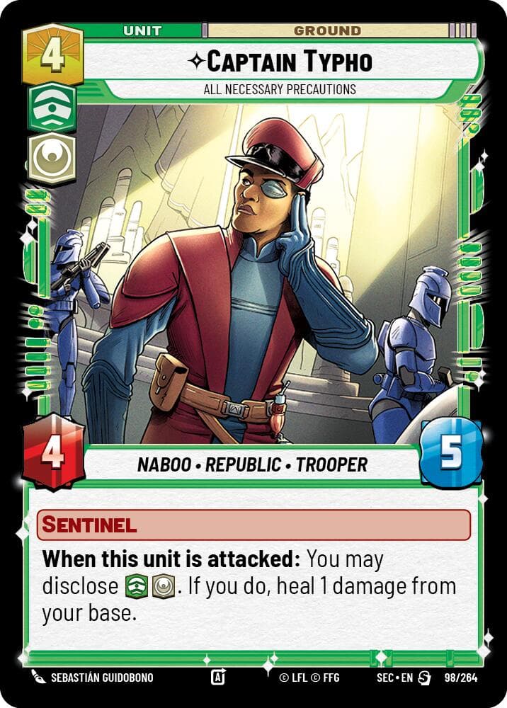 Captain Typho - All Necessary Precautions — Secrets of Power card