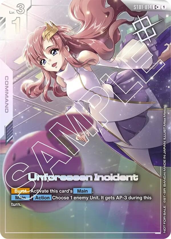 Unforeseen Incident (Store Tournament Winner Pack 01) — Gundam Promotional Cards card