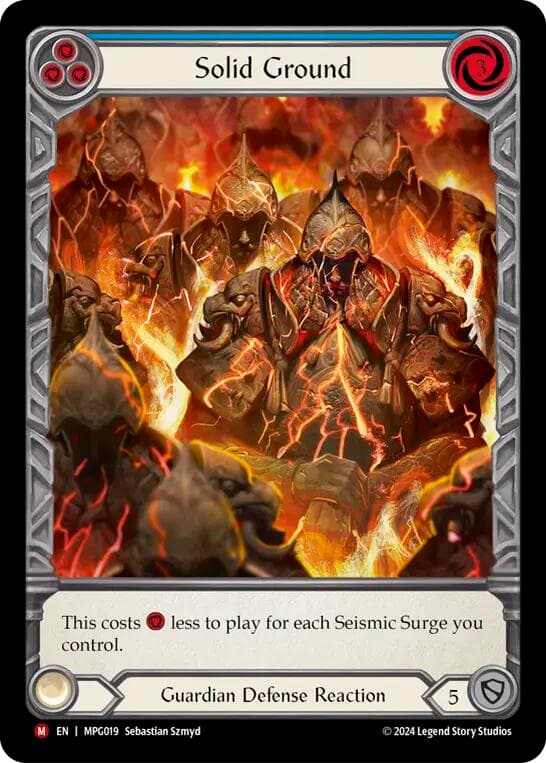 Solid Ground (Extended Art) — Mastery Pack Guardian card