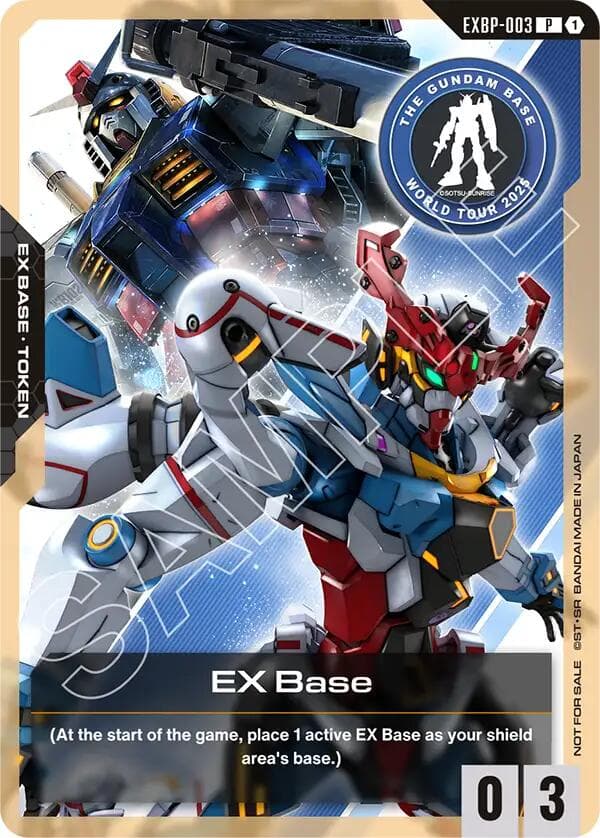 EX Base (EXBP-003) (Gundam Base Pop-Up World Tour) — Promotional EX Base Tokens card