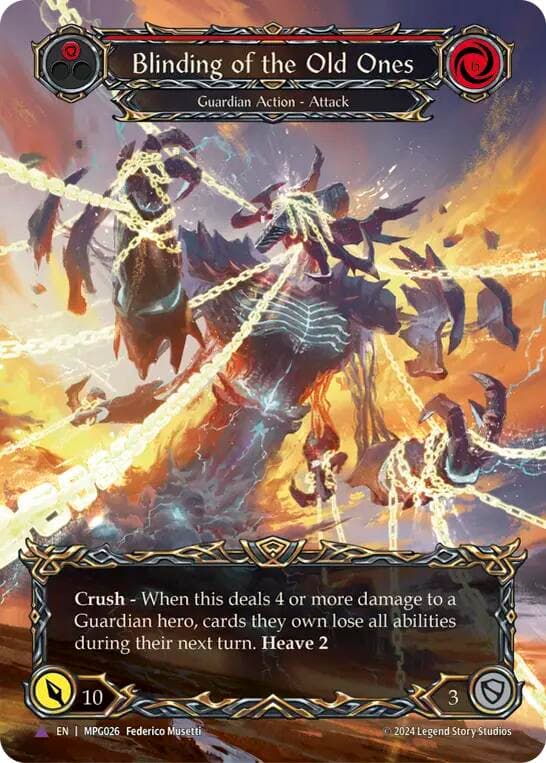 Blinding of the Old Ones (Marvel) — Mastery Pack Guardian card