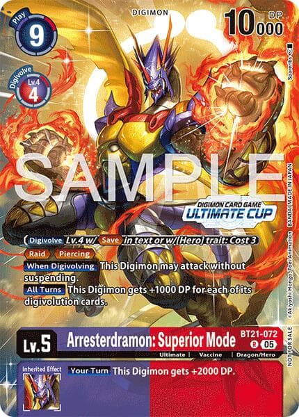 Arresterdramon: Superior Mode (Ultimate Cup 25-26 Season 2) — World Convergence card