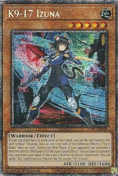 K9-17 Izuna (Starlight Rare) — Justice Hunters card