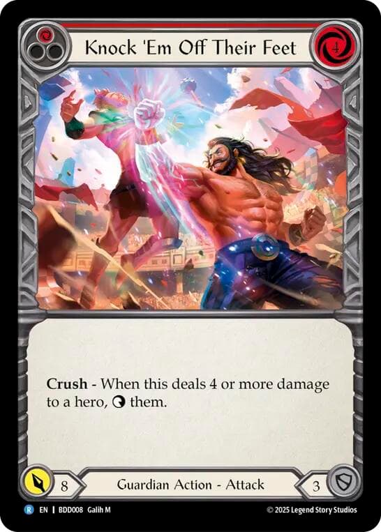 Knock 'Em Off Their Feet — Welcome Deck Bravo card