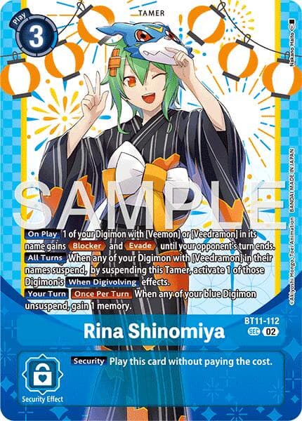 Rina Shinomiya (Premium Heroines Set Ver.2) — Dimensional Phase card
