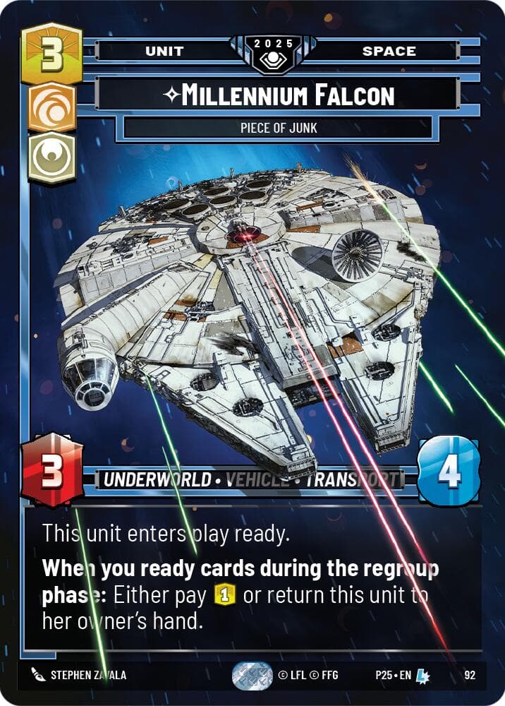 Millennium Falcon - Piece of Junk — Organized Play Promos card
