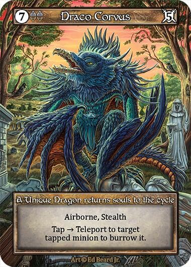 Draco Corvus (Foil) — Dragonlord card
