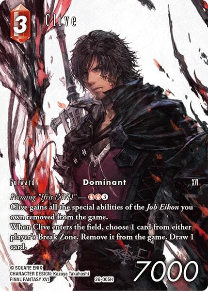 Clive (Full Art) — Gunslinger in the Abyss card
