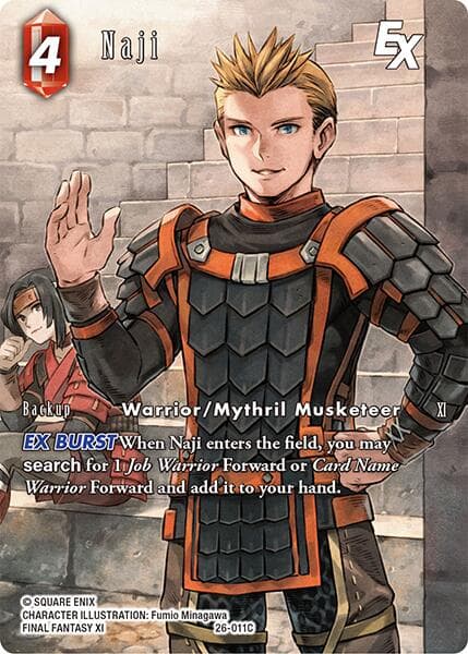 Naji EX (Full Art) — Gunslinger in the Abyss card