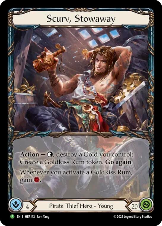 Scurv, Stowaway - HER142 — Flesh and Blood: Promo Cards card