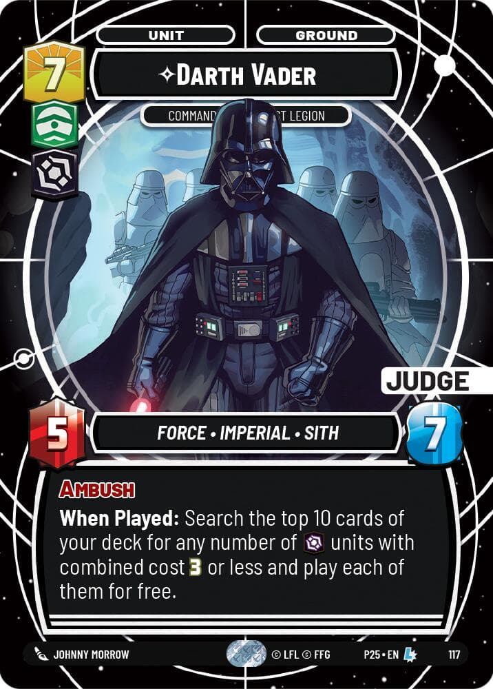 Darth Vader - Commanding the First Legion — Judge Promos card