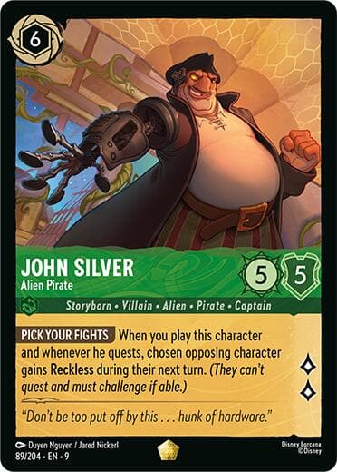John Silver - Alien Pirate — Fabled card