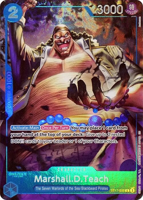 Marshall.D.Teach (Seven Warlords of the Sea Binder Set) — One Piece Promotion Cards card