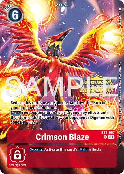 Crimson Blaze (Championship 25-26 Tamers Pack Season 1) — New Awakening card