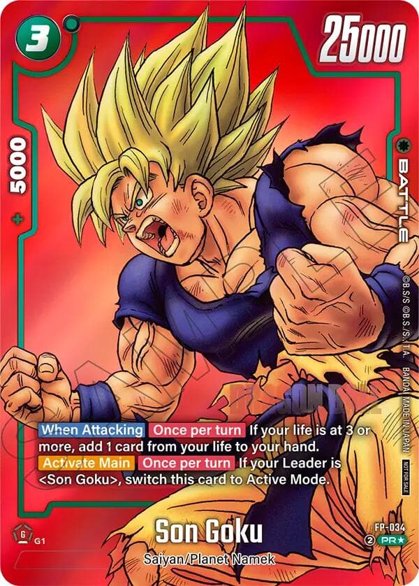 Son Goku - FP-034 (Limited Pack MANGA Version 01) — Tournament and Championship Promos card