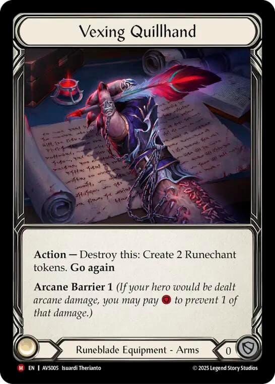 Vexing Quillhand — Armory Deck: Legends Viserai card