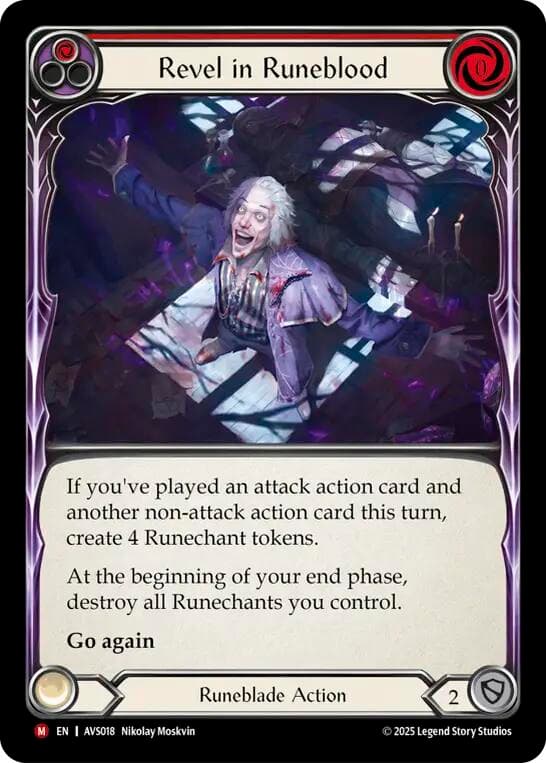 Revel in Runeblood (Red) — Armory Deck: Legends Viserai card
