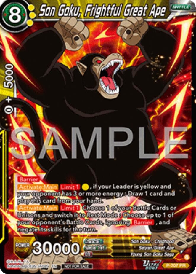 Son Goku, Frightful Great Ape (Ultra-Bout Series Tournament Pack Vol.13) — Tournament Promotion Cards card
