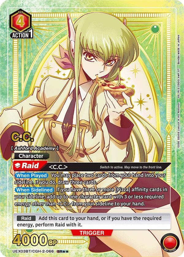 C.C. (066) (SR**) — UEX03BT: CODE GEASS: Lelouch of the Rebellion Vol.2 card